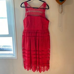 Lost ink laced premium mini dress